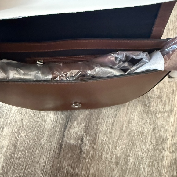 NWT J. JILL Mahogany Brown Crossbody Bag - Picture 4 of 5